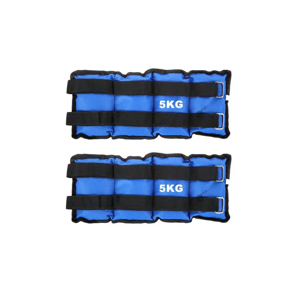 Kmt Style - Ankle and Wrist Weights from 1 to 5 Kilos, Adjustable Double Strap Weights, Fitness, Exercise, Gym, Weights, Gym, Ankle Brace, Wrist Brace - Kmt Style