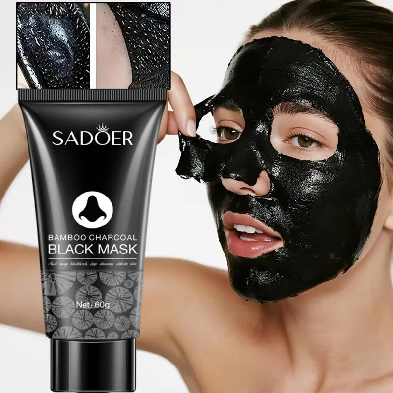 Blackhead Remover Mask Bamboo Charcoal Shrink Pores Acne Black Head Removal Cream Nose Cleansing Black Peel Off Masks Skin Care