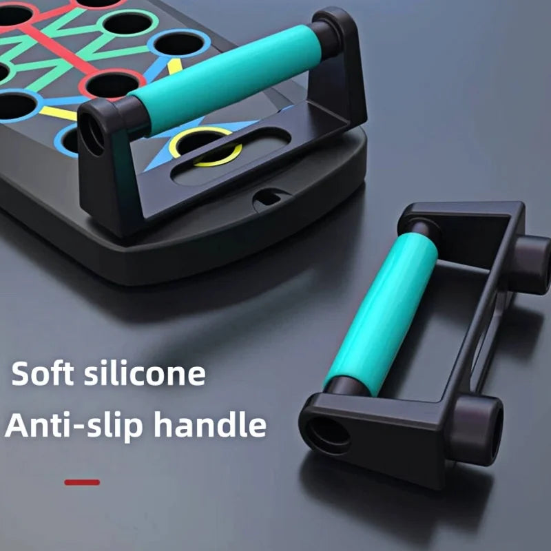 Portable Multi-Functional Push-Up Board Set - Foldable Sports Equipment - Home Gym Muscle Strength Machine - Pistol Support