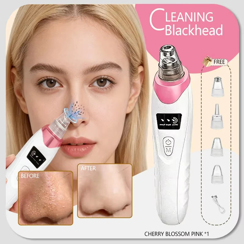 Electric Blackhead Remover Vacuum Acne Cleaner Black Dots Removal Facial Deep Cleansing Pore Cleaner Machine Skin Care Tools