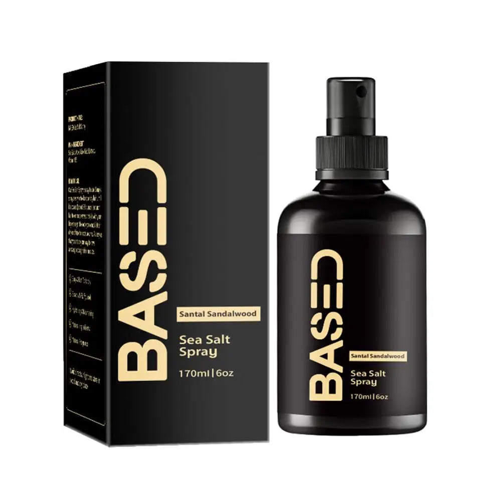 BASED Sea Salt Spray for Hair Volume & Texture 170ml Santal Sandalwood Natural Matte Finish Hair Styling Spray for Men Women