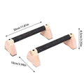 Wood Calisthenics Bar Solid Wood Parallettes Push-Up Bar for Home Gym Floor Workouts Bodyweight Training