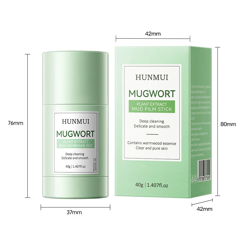 Deep Cleansing Mud Mask Stick Set Volcanic Clay Mugwort Niacinamide Oil-control Deeply Moisturize Skin Care Portable Solid Mask