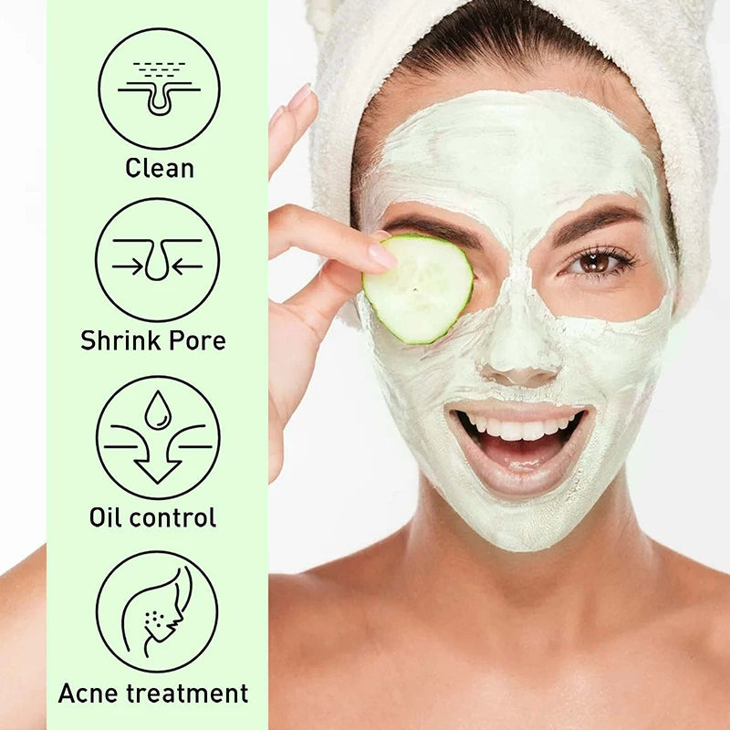 Deep Cleansing Mud Mask Stick Set Volcanic Clay Mugwort Niacinamide Oil-control Deeply Moisturize Skin Care Portable Solid Mask