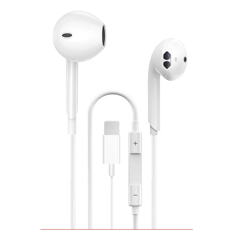 Original Wired  Earphones For iPhone 15 14 13 12 11 Pro Max XR XS 8 Plus In-Ear Headphones Headset Accessories