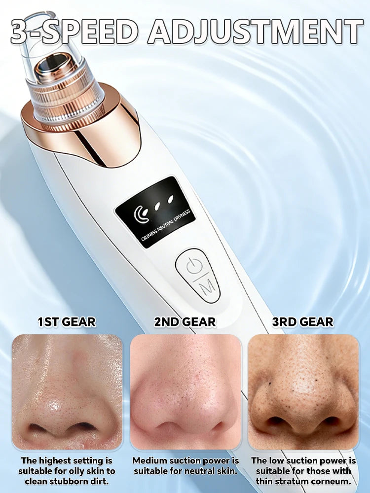 Electric Blackhead Remover Vacuum Acne Cleaner Black Dots Removal Facial Deep Cleansing Pore Cleaner Machine Skin Care Tools