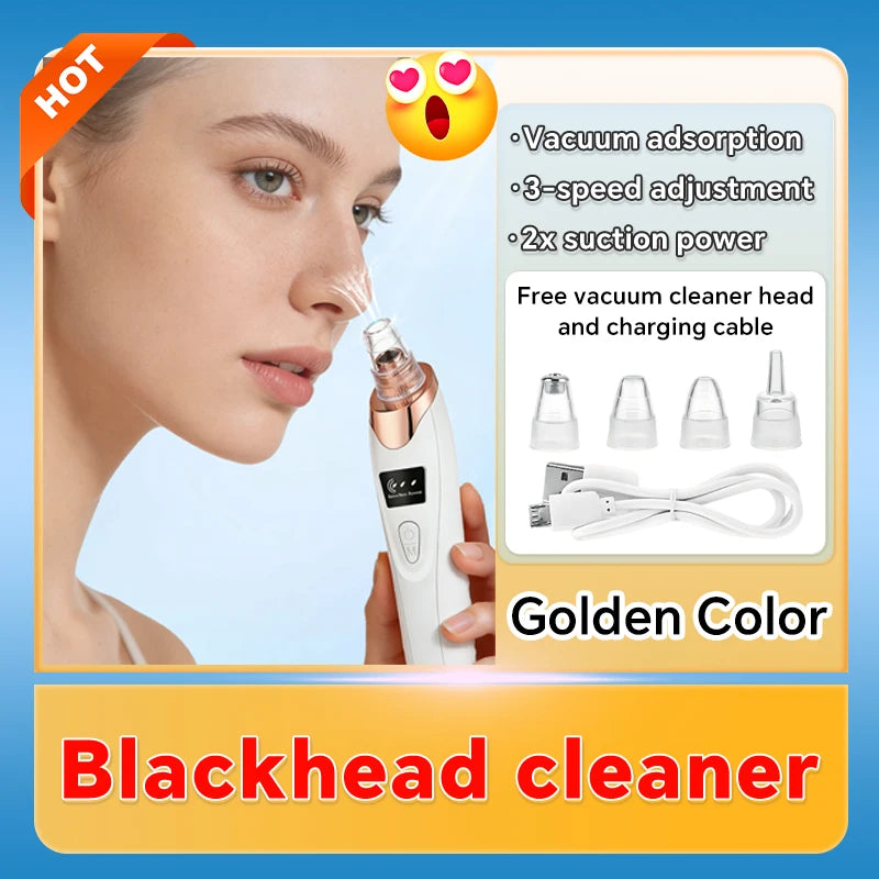 Electric Blackhead Remover Vacuum Acne Cleaner Black Dots Removal Facial Deep Cleansing Pore Cleaner Machine Skin Care Tools