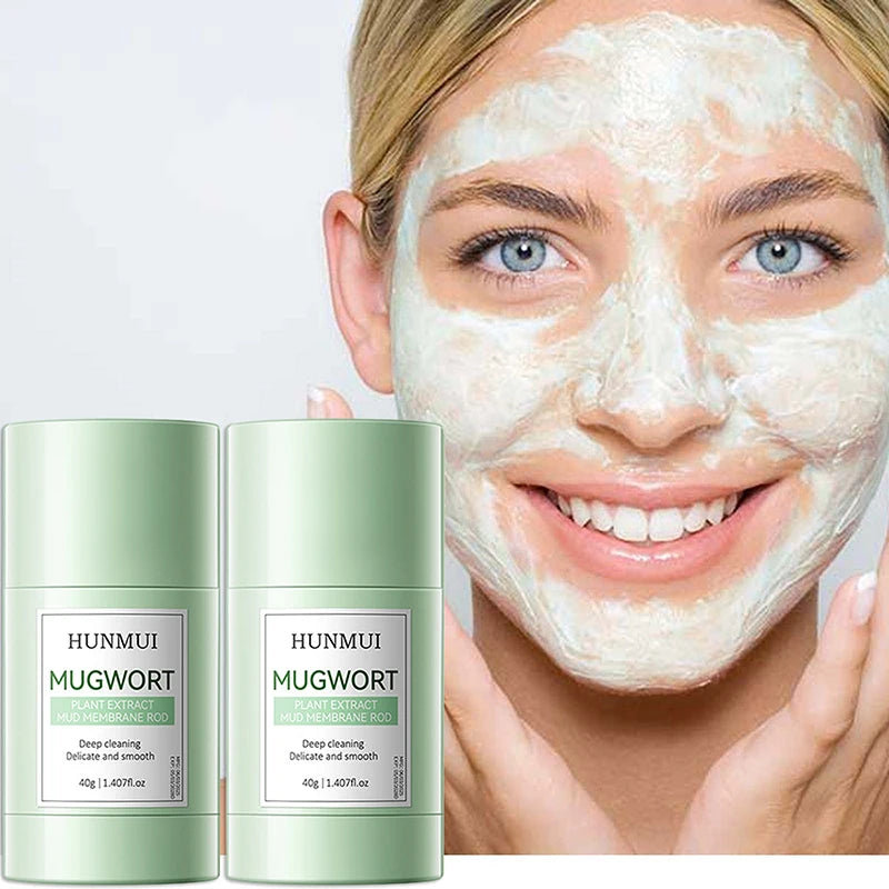 Deep Cleansing Mud Mask Stick Set Volcanic Clay Mugwort Niacinamide Oil-control Deeply Moisturize Skin Care Portable Solid Mask