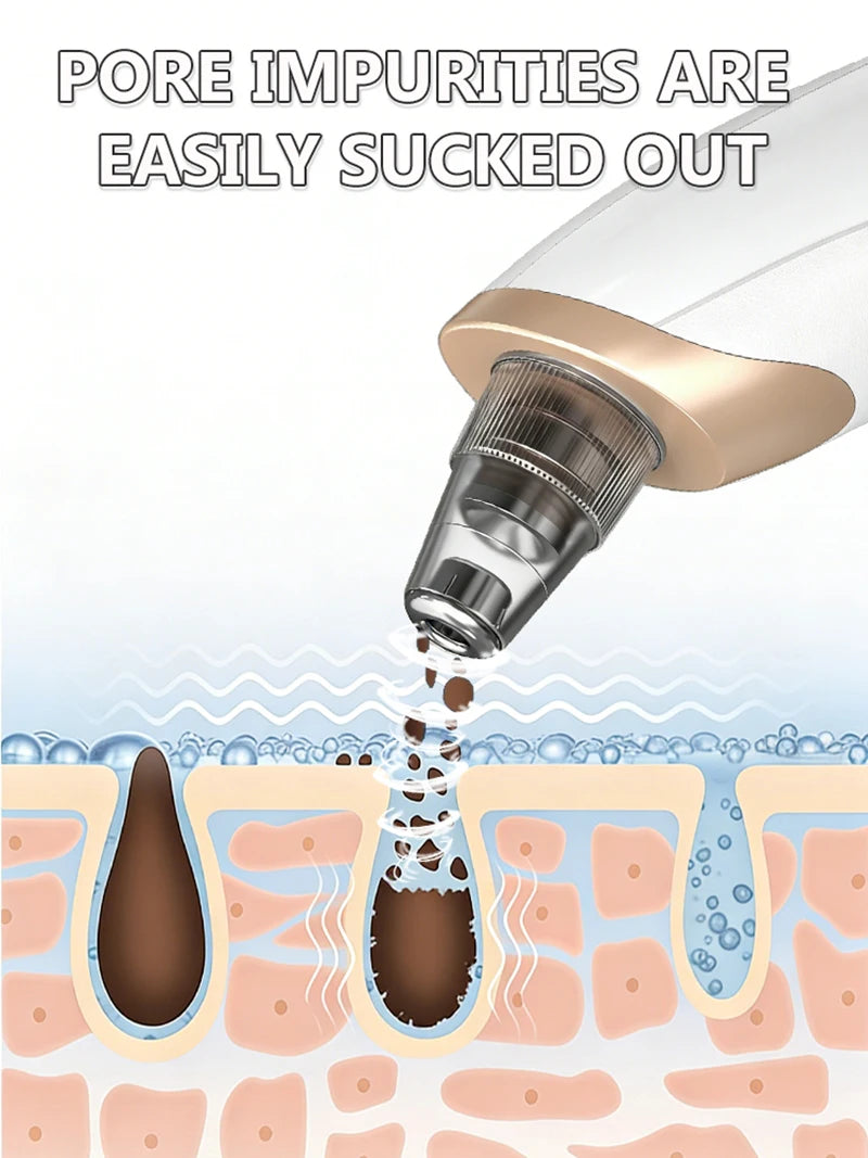 Electric Blackhead Remover Vacuum Acne Cleaner Black Dots Removal Facial Deep Cleansing Pore Cleaner Machine Skin Care Tools