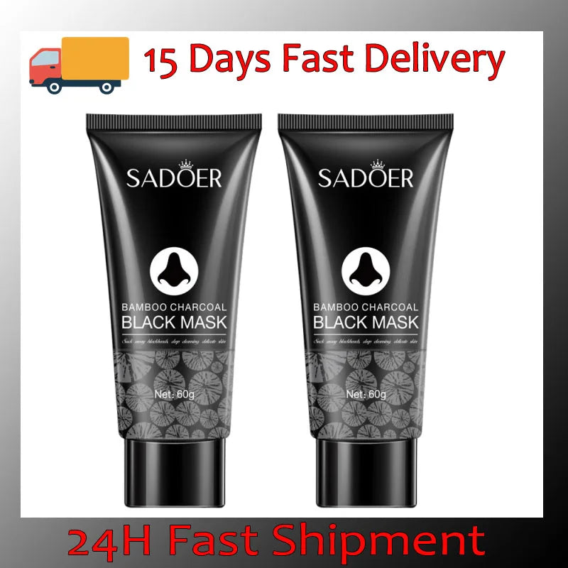 Blackhead Remover Mask Bamboo Charcoal Shrink Pores Acne Black Head Removal Cream Nose Cleansing Black Peel Off Masks Skin Care