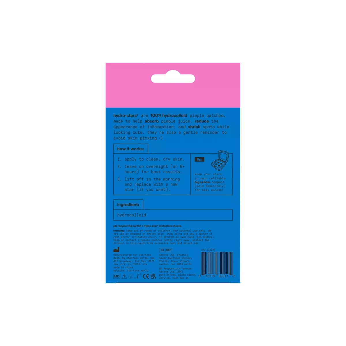 Starface Hydro-Star Play Pack Pimple Patches - 32Ct: Vegan, Face Application, Unscented